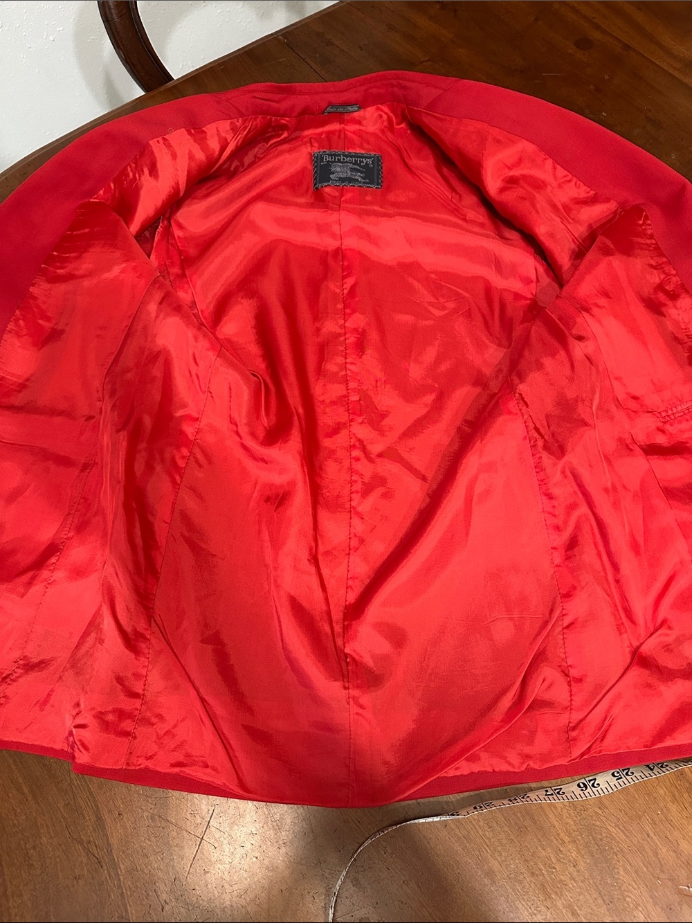 Burberrys' Vintage Logo Red Blazer - Picture 12 of 12